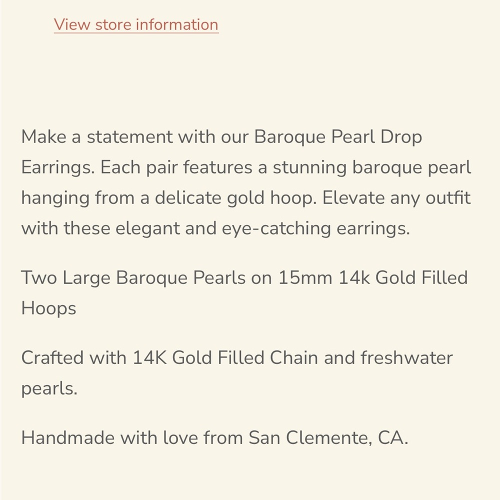 Baroque pearl earrings - Picture 4 of 4